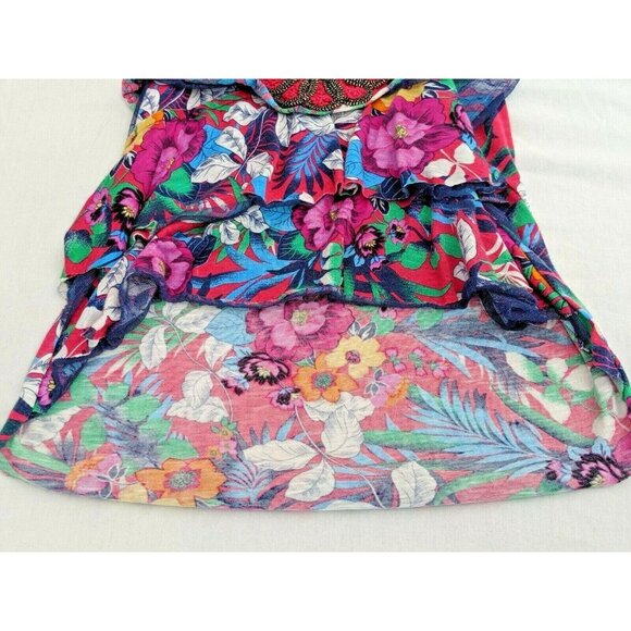 BONGO Junior  Small Tank Top Sleeveless Floral Small 38i - Picture 6 of 9